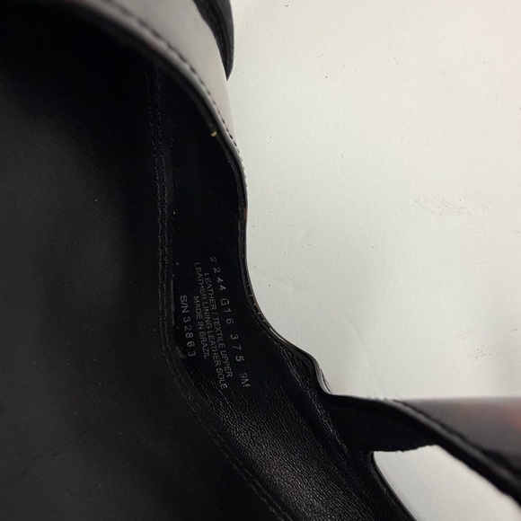 Tory Burch Amble Tortoise Patent Crisscross Pumps Size 9 - Picture 12 of 12